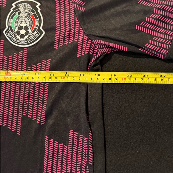 Mexico National Team Black Pink Soccer Jersey Adidas Aeroready Mens Medium - Picture 3 of 5